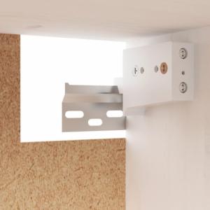 vidaXL Szafki ścienne, 2 szt., białe, 80x30x35 cm lite drewno sosnowe 10