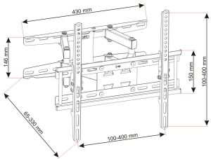 Art Uchwyt ścienny UX150 23'' - 60'' 3