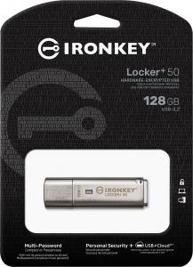 Pendrive Kingston IronKey Locker+ 50, 128 GB  (IKLP50/128GB) 6