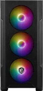 Obudowa MSI MAG Forge M100R RGB czarna (306-7G20R21-809) 3