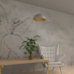 Lampa wisząca Milagro Lampa wisząca BETA WHITE/GOLD 1xE27 45cm 4