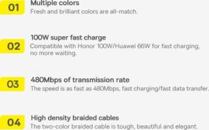 Kabel USB Baseus USB-A - USB-C 1 m Szary (CALD000616) 18