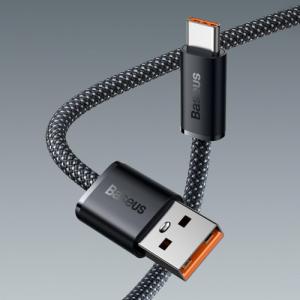 Kabel USB Baseus USB-A - USB-C 1 m Szary (CALD000616) 8