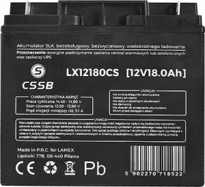 CSSB Akumulator żelowy 12V 18Ah 2