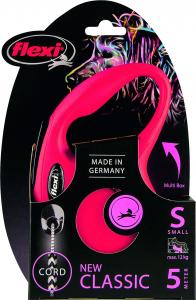 Flexi New Classic Smycz automatyczna Linka S 5m Czerwona 2
