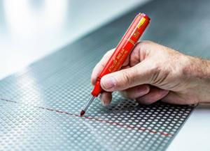 PICA Marker Red Permanentny Wodoodporny PICA BIG Ink 6