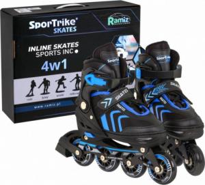 Rolki SporTrike ZSP.HP88-5.L.NIE z wymienną płozą regulowane czarne r. 39-43 2