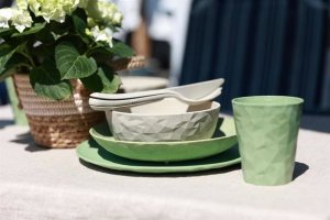 Koziol Zestaw 4 talerzy Club 260mm Nature Leaf Green 5005703 4
