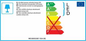 Lampa wisząca Italux LAMPA wisząca PROVENZA MD18001067-55A BG metalowa OPRAWA zwis pręty LED 132W 3000K designerskie czarne złote 3