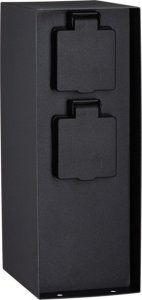 Paulmann Outdoor kolumna z gniazdami czujnik zmierzchu IP44 230V Stal szlachetna Antracyt 4