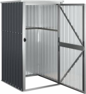 vidaXL vidaXL Szopa ogrodowa, antracytowa, 88x89x161 cm, stal galwanizowana 5