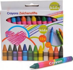Topwrite Topwrite - Kredki świecowe, woskowe 12 kolorów 3