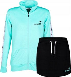 Kangaroos zestaw sportowy czarna spódnica i zielona bluza r. L 2