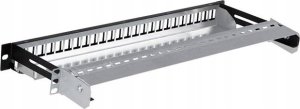 Lexi-NET 19" modulární stíněný patch panel LEXI-Net 24port, černý, výsuvný 6