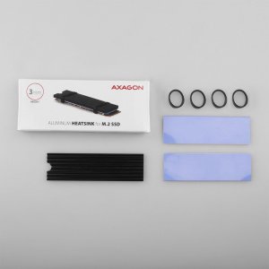 Axagon CLR-M2L3 Chłodnica aluminiowa pasywna do dysku M.2 SSD 7