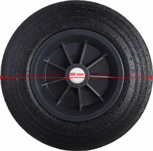 Pro-Line Koło kółko do kubła kontenera na odpady gumowe przelotowe śr. 200mm Koło kółko do kubła kontenera na odpady gumowe przelotowe śr. 200mm 5