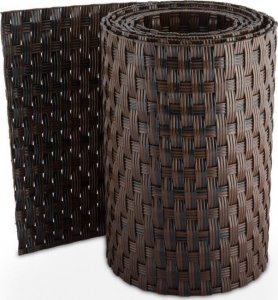 TechnoRattan Taśma panelowa-ogrodzeniowa dwustronna z technorattanu 19cm x 2,55m RD06 2