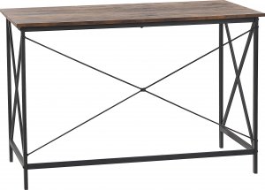 Biurko Beliani Futon Brązowo-Czarne 115 cm x 60 cm 3