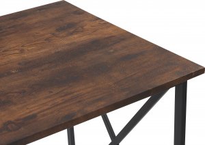 Biurko Beliani Futon Brązowo-Czarne 115 cm x 60 cm 4