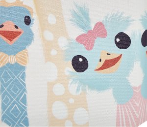 Beliani Zestaw 3 obrazów na płótnie zwierzęta 30 x 30 cm kolorowy TILLIA 4