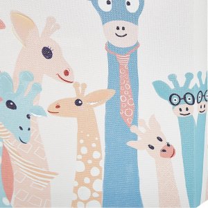 Beliani Zestaw 3 obrazów na płótnie zwierzęta 30 x 30 cm kolorowy TILLIA 8