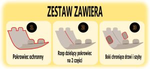 Hobbydog 190 Pokrowiec Samochodowy Z Rzepem I Bokami Szary 9