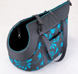 Hobbydog R2 Torba Grafit W Niebieskie Kwiaty 2
