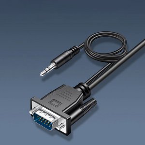 Adapter AV Retoo HDMI - D-Sub (VGA) + Jack 3.5mm czarny (E394) 14