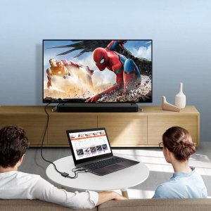 Adapter AV Retoo HDMI - D-Sub (VGA) + Jack 3.5mm czarny (E394) 5