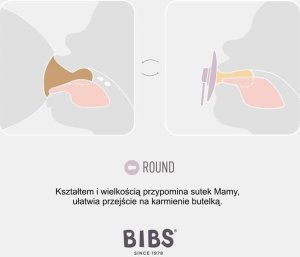 Bibs BIBS COLOUR FOSSIL GREY M Smoczek Uspokajający kauczuk Hevea 5