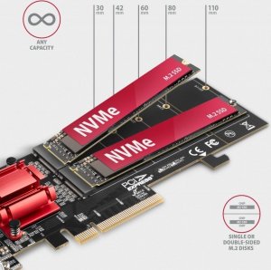 Kontroler Axagon PCI-Express PCEM2-ND 3