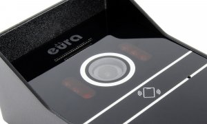 Eura Wideodomofon EURA VDP-80C5 - dwurodzinny, czarny, 2x LCD 7'', FHD, obsługa 2 wejść, kamera 1080p., czytnik RFID, natynk 4