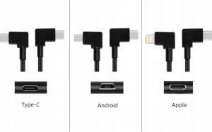 Kabel USB USB-C - microUSB 0.3 m Czarny 6