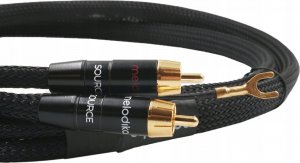 Gramofon Melodika Melodika MDPHD25 Purple Rain Black Edition Kabel 2xRCA PHONO do gramofonu z żyłą uziemiającą - 2,5m 2