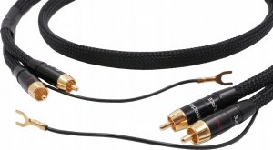 Gramofon Melodika Melodika MDPHD50 Purple Rain Black Edition Kabel 2xRCA PHONO do gramofonu z żyłą uziemiającą - 5m 4