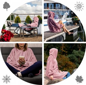 Froster Bluzair - Bluza koc - Różowy 4