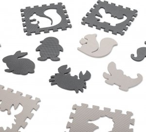 Kontext Puzzle piankowe mata dla dzieci 9 el. czarny-ecru 8
