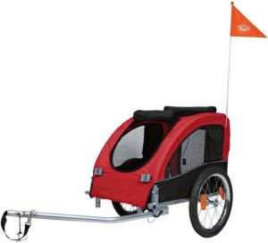 Trixie Przyczepa do roweru  58 × 52 × 79 cm czerwono/czarna do 30kg 2