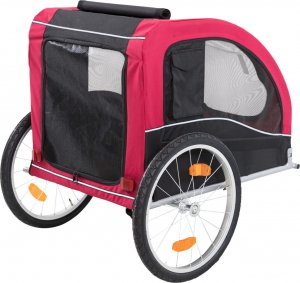 Trixie Przyczepa do roweru  58 × 52 × 79 cm czerwono/czarna do 30kg 5