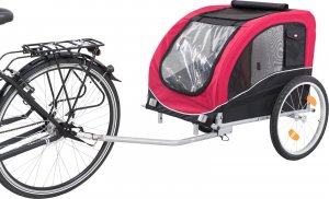 Trixie Przyczepa do roweru  58 × 52 × 79 cm czerwono/czarna do 30kg 8