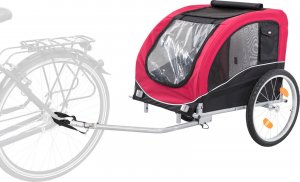 Trixie Przyczepa do roweru  58 × 52 × 79 cm czerwono/czarna do 30kg 9