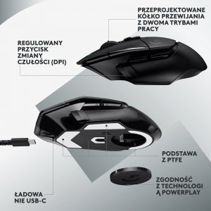 Mysz Logitech G502 X Lightspeed  (910-006180) 5