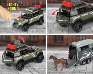 Majorette MAJORETTE Grand Land Rover Zestaw Dżokeja 25cm 3