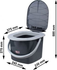 Branq Toaleta turystyczna wiadro 15,5l BranQ 6