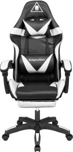 Fotel Kruger&Matz GX-150 czarno-biały (KM0790-BW) 7