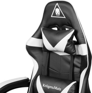 Fotel Kruger&Matz GX-150 czarno-biały (KM0790-BW) 2