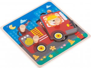 Puzzle drewniane układanka straż pożarna 4