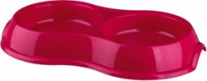 Trixie MISKA PLASTIKOWA PODWÓJNA, 2 × 0.2 l/o 11 cm 2