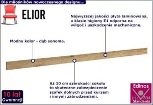 Elior Cokół szafek kuchennych  dąb craft - Limo 41X 2