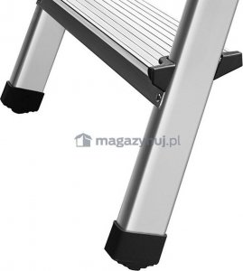 DRABEST Drabina aluminiowa, dwustronna, 8 stopni wytrzymałość: 125-150 kg (wytrzymałość 125 kg) 3